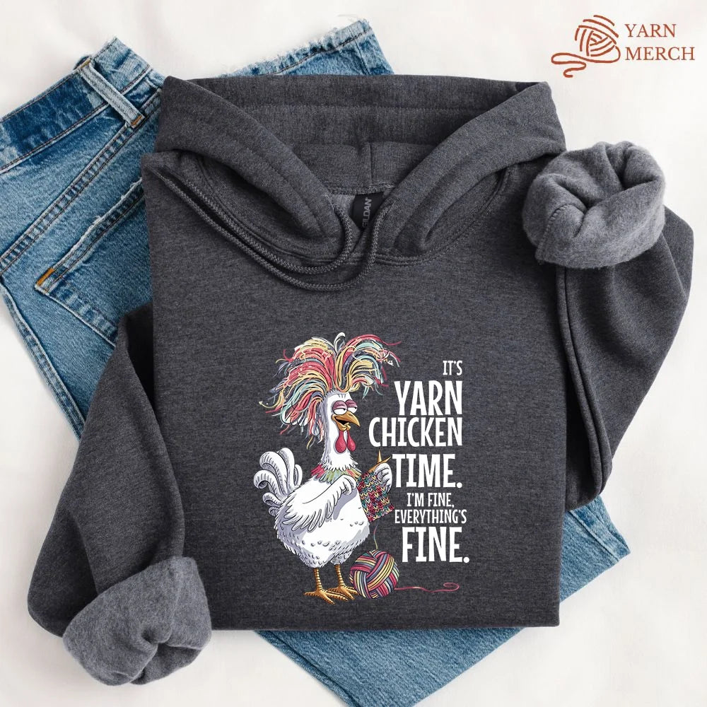 Yarn Chicken Time Hoodie