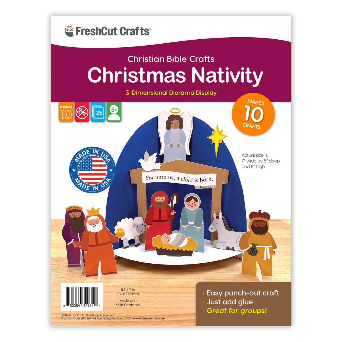 Christmas Nativity 3-D Display