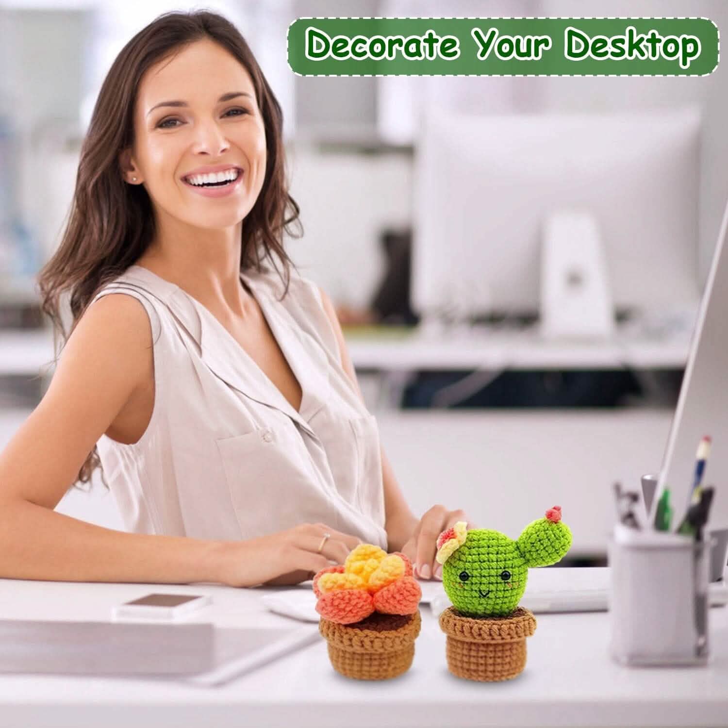 Beginner Crochet Kit with DIY Knitting Craft Supplies Set