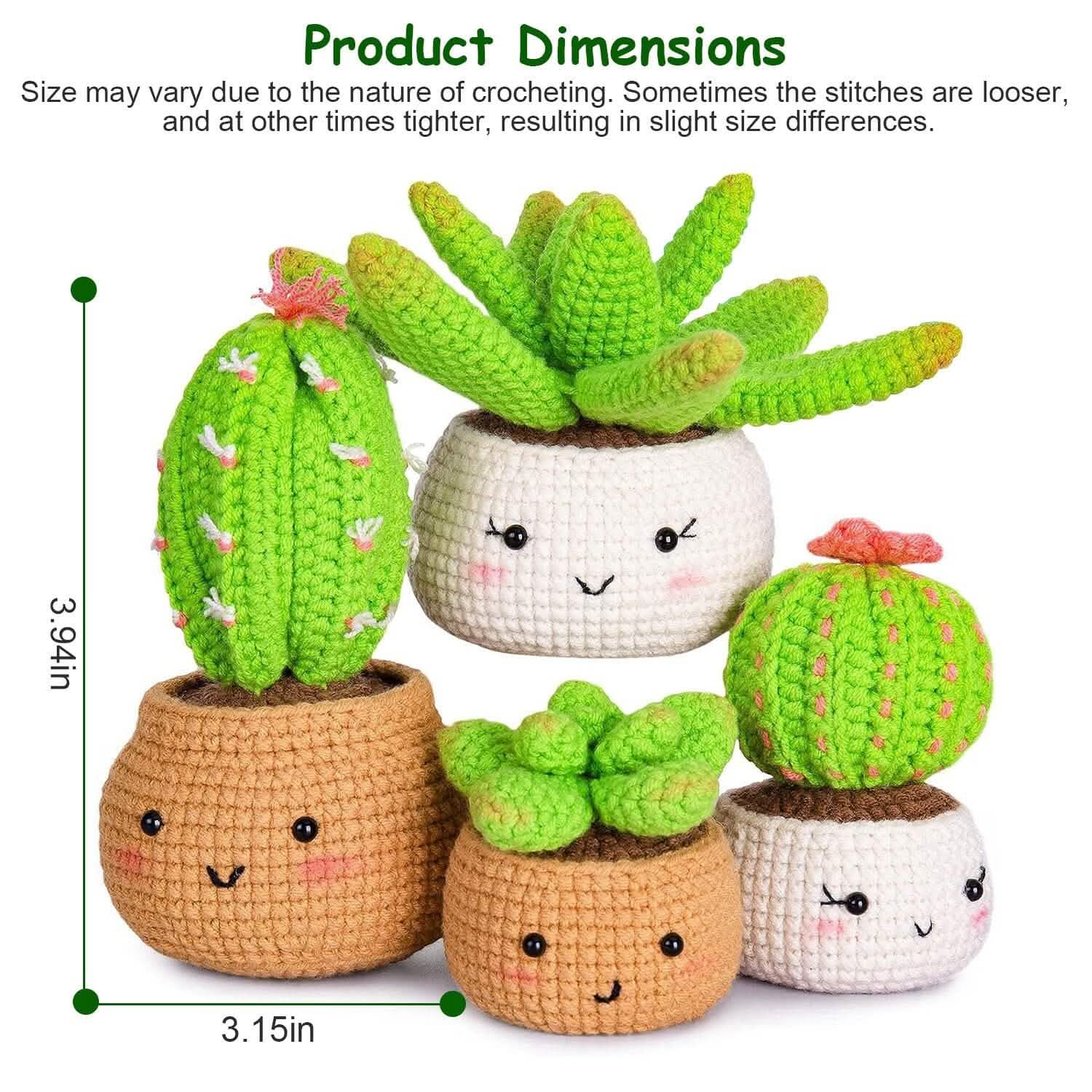 Beginner Crochet Kit with DIY Knitting Craft Supplies Set