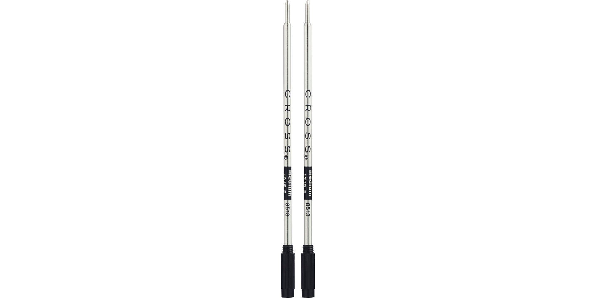 Black Medium Ballpoint Pen Refill Dual Pack Replacement Ink