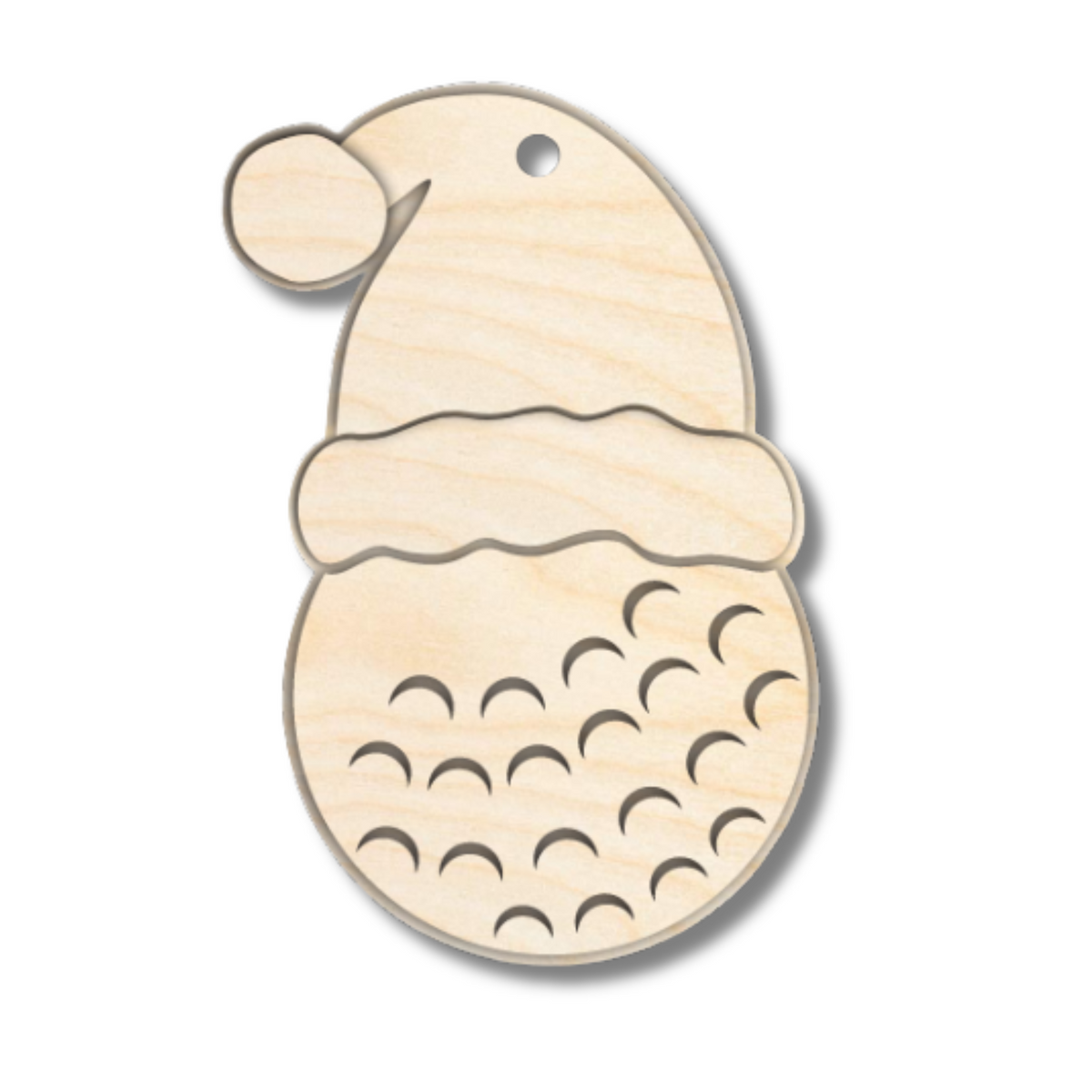 Unfinished Wood Layered Sports Christmas Ornaments | 10 Options | 5 Piece | 5" - 6" Tall | 1/8" Wood | Wood Craft DIY