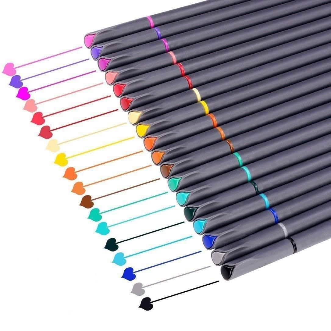 Fine Point Colored Pens for Writing Drawing Projects