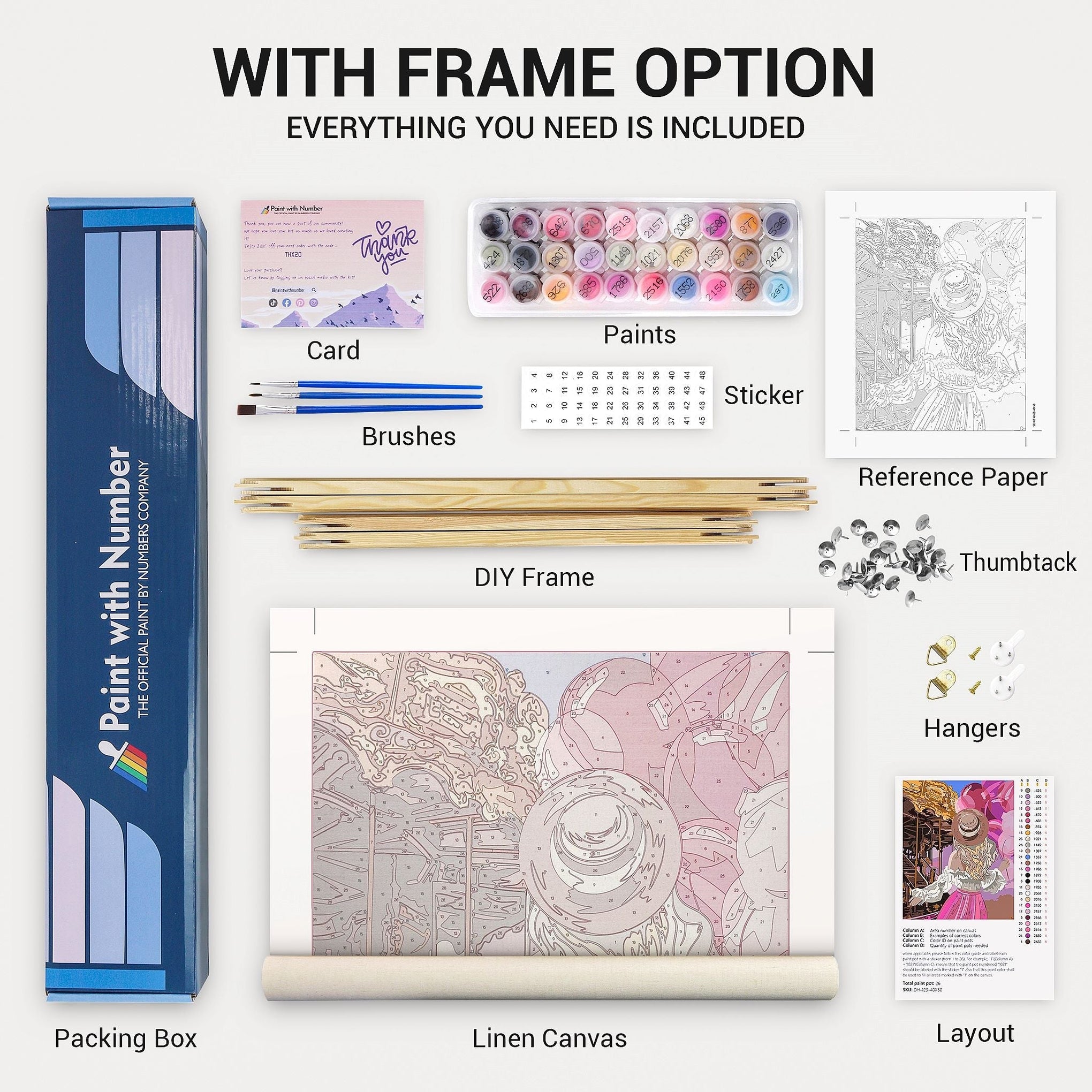 Custom Paint by Numbers Kit (Made in USA | Ships From USA)