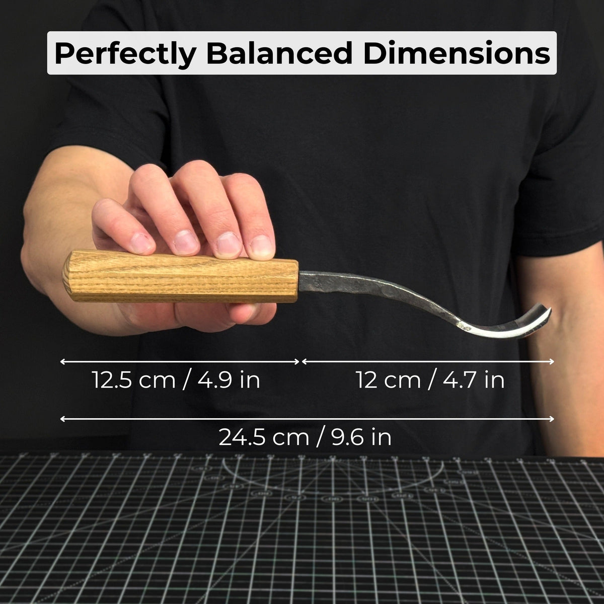 Spoon Bent Gouge, 20 - 40 mm (0.8 - 1.6 inches)