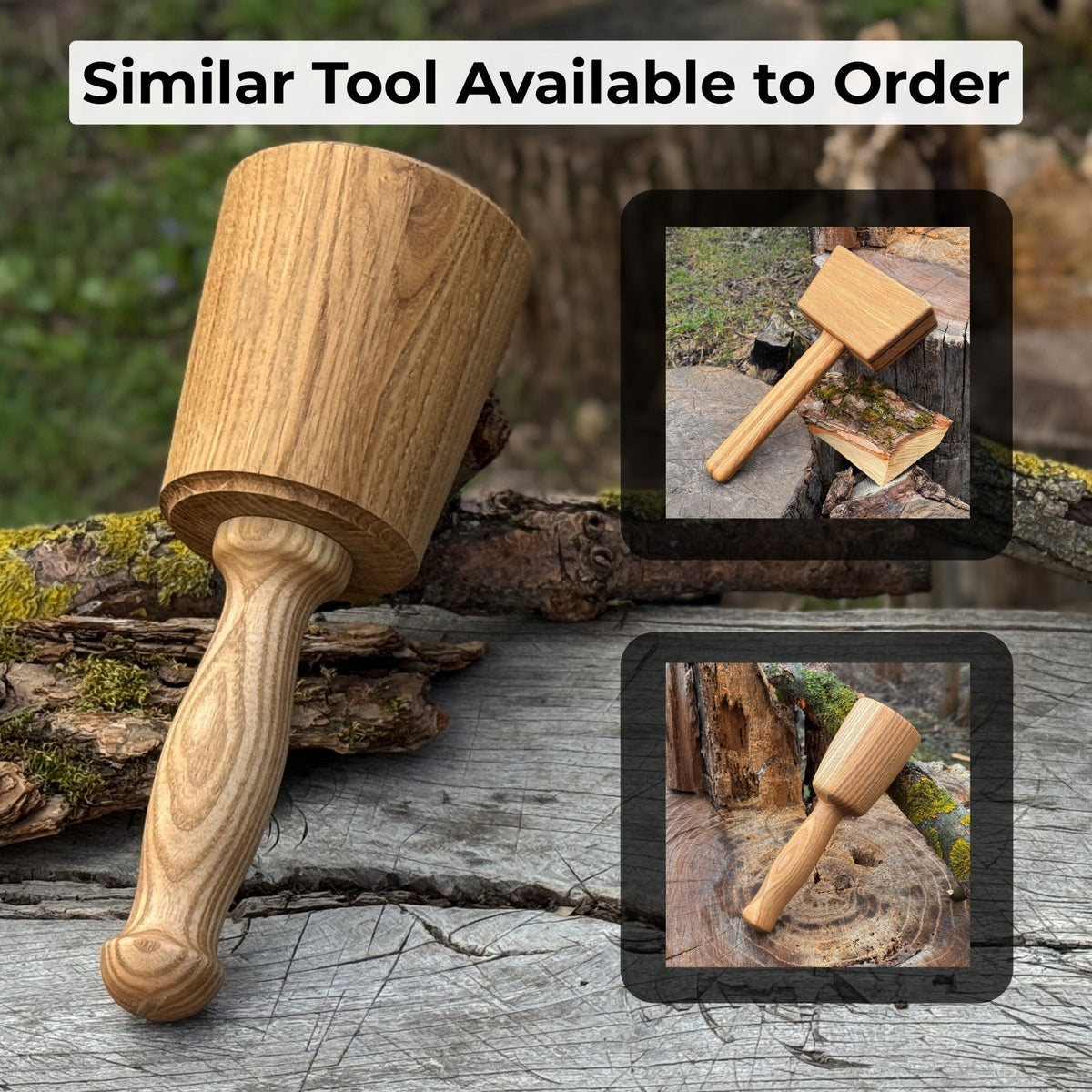 Wooden Mallet 16.75 oz for Woodworking and Carving